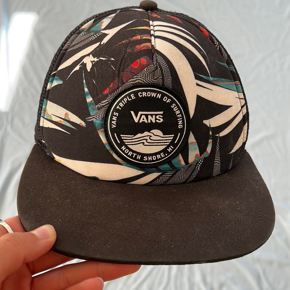 Vans Black and Multicolor Surfing Hat
